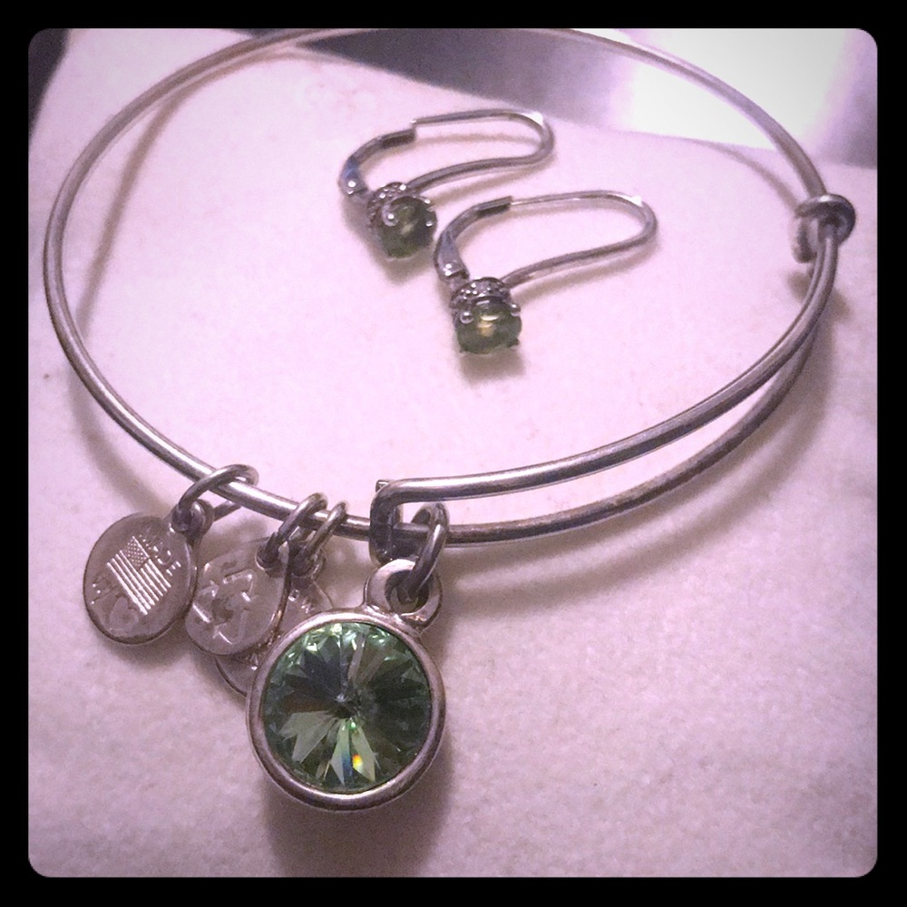 Earrings & matching bracelet